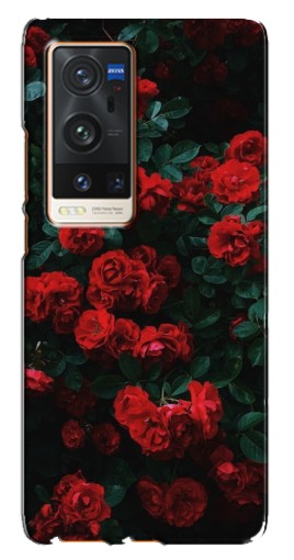 Чехол с печатью "Красные розы" для Vivo X60 Pro Plus