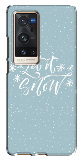 Чехол с принтом "Let it Snow" для Vivo X60 Pro Plus