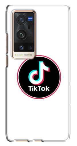 Чехол с картинкой "Лого Тик Ток" для Vivo X60 Pro Plus