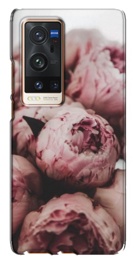 Чехол с картинкой "Нежные пионы" для Vivo X60 Pro Plus