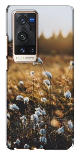 Чехол с картинкой "Нежные полевые цветы" для Vivo X60 Pro Plus
