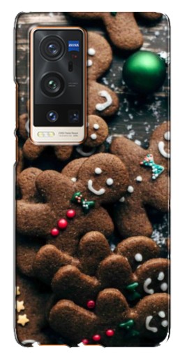 Чехол с картинкой "Новогодние человечки" для Vivo X60 Pro Plus