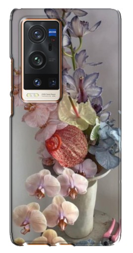 Чехол с картинкой "Разноцветные орхидеи" для Vivo X60 Pro Plus