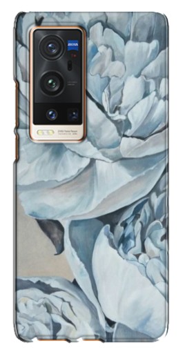 Силиконовый чехол с изображением "Рисунок пионы" для Vivo X60 Pro Plus