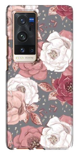 Чехол с печатью "Рисунок розы" для Vivo X60 Pro Plus
