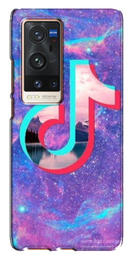 Силиконовый чехол с изображением "ТикТок мраморный" для Vivo X60 Pro Plus