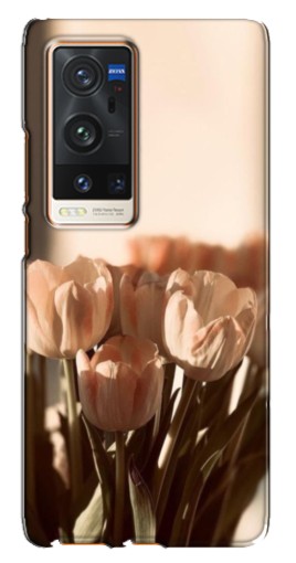Чехол с картинкой "Тюльпаны на солнце" для Vivo X60 Pro Plus