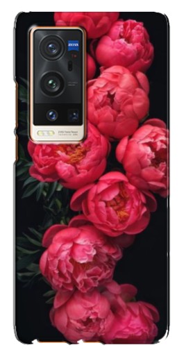 Силиконовый чехол с изображением "Яркие пионы" для Vivo X60 Pro Plus