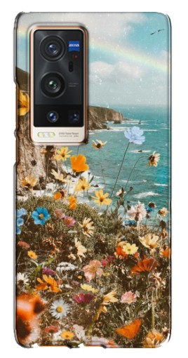 Чехол с картинкой "Яркие полевые цветы" для Vivo X60 Pro Plus