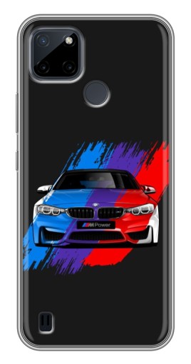 Силиконовый чехол с изображением "Красочный BMW" для Realme C21Y