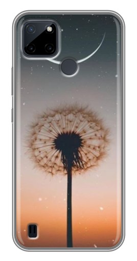 Чехол с картинкой "Ночной одуванчик" для Realme C21Y
