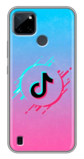 Чехол с картинкой "Нота ТикТок" для Realme C21Y