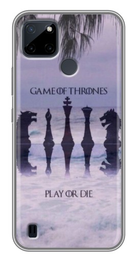 Чехол с печатью "Play or Die" для Realme C21Y