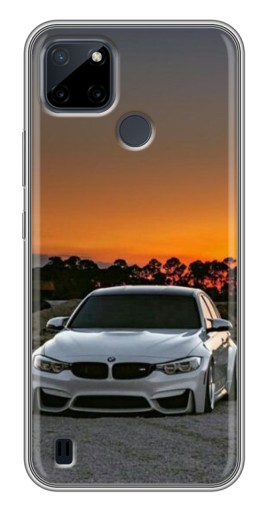 Чехол с принтом "BMW белая" для Realme C25Y