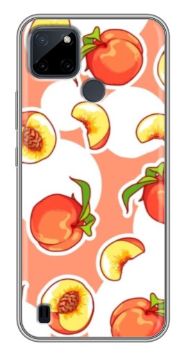 Чехол с печатью "Дольки персиков" для Realme C25Y