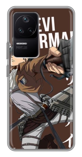 Силиконовый чехол с изображением "Ackermankerman levi" для Xiaomi POCO F4 (5G)