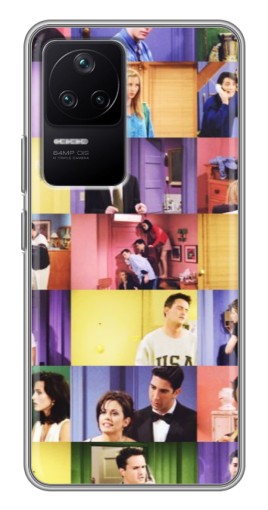 Силиконовый чехол с изображением "Актеры Друзья" для Xiaomi POCO F4 (5G)