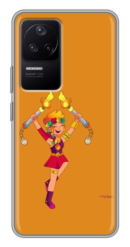 Чехол с печатью "Амбер ликует" для Xiaomi POCO F4 (5G)