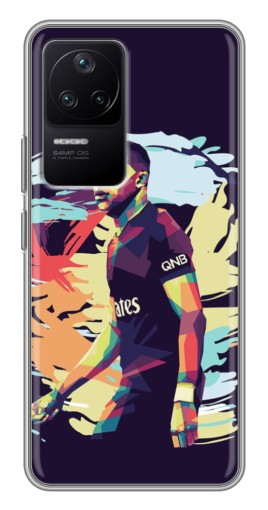 Силиконовый чехол с изображением "ART Mbappe" для Xiaomi POCO F4 (5G)