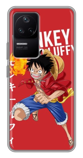 Чехол с картинкой "Атакующий D Luffy" для Xiaomi POCO F4 (5G)