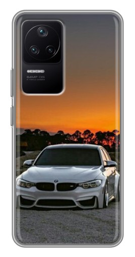 Чехол с картинкой "BMW белая" для Xiaomi POCO F4 (5G)