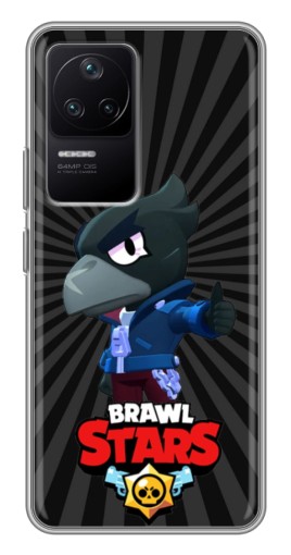 Силиконовый чехол с изображением "Crow Brawl Stars" для Xiaomi POCO F4 (5G)