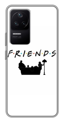 Силиконовый чехол с изображением "Друзья на диване" для Xiaomi POCO F4 (5G)