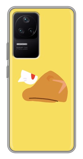 Силиконовый чехол с изображением "Gold Crow" для Xiaomi POCO F4 (5G)