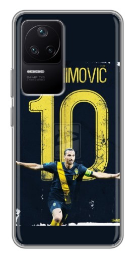 Силиконовый чехол с изображением "Ибрагимович 10" для Xiaomi POCO F4 (5G)