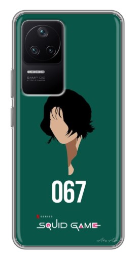 Силиконовый чехол с изображением "Игрок 067" для Xiaomi POCO F4 (5G)