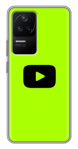 Чехол с печатью "Кнопка Ютуба" для Xiaomi POCO F4 (5G)