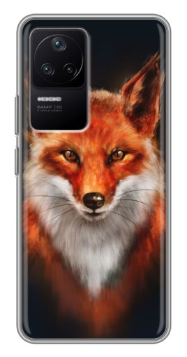 Силиконовый чехол с изображением "Красивая лиса" для Xiaomi POCO F4 (5G)