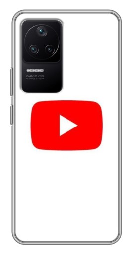 Чехол с принтом "Красная кнопка" для Xiaomi POCO F4 (5G)