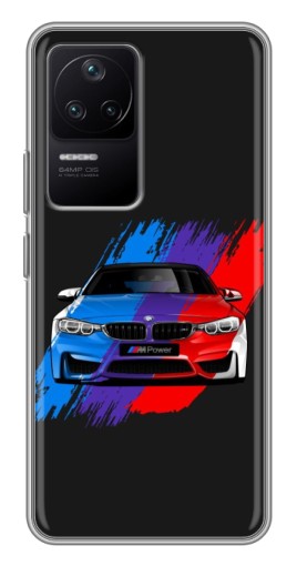 Силиконовый чехол с изображением "Красочный BMW" для Xiaomi POCO F4 (5G)