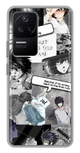 Чехол с принтом "L - Death note" для Xiaomi POCO F4 (5G)