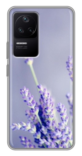 Силиконовый чехол с изображением "Лаванда вблизи" для Xiaomi POCO F4 (5G)