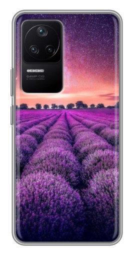 Чехол с печатью "Лавандовое поле" для Xiaomi POCO F4 (5G)