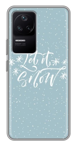 Чехол с принтом "Let it Snow" для Xiaomi POCO F4 (5G)