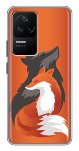 Чехол с печатью "Лиса ART" для Xiaomi POCO F4 (5G)