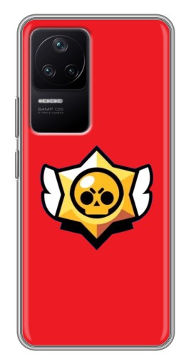 Чехол с картинкой "Лого на красном" для Xiaomi POCO F4 (5G)