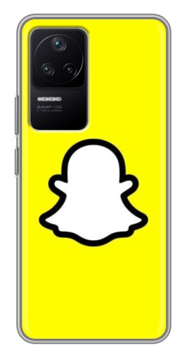 Чехол с принтом "Лого Snapchat" для Xiaomi POCO F4 (5G)