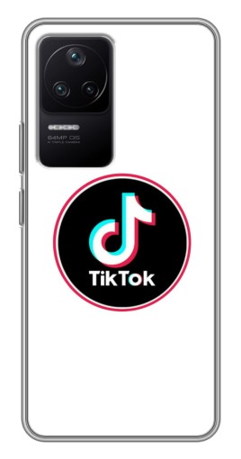 Чехол с картинкой "Лого Тик Ток" для Xiaomi POCO F4 (5G)