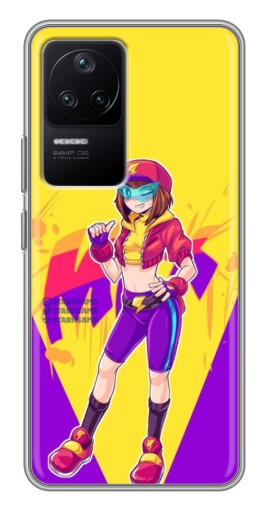 Силиконовый чехол с изображением "Макс Бравл Старс" для Xiaomi POCO F4 (5G)