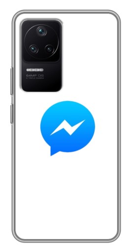 Чехол с картинкой "messenger logo" для Xiaomi POCO F4 (5G)