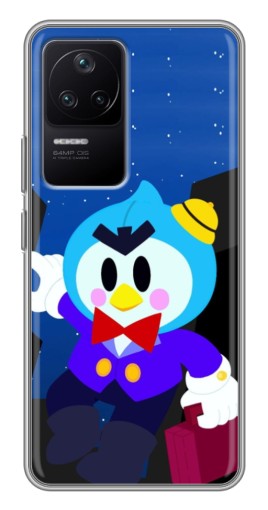 Чехол с печатью "Мистер Пи с чемоданчиком" для Xiaomi POCO F4 (5G)