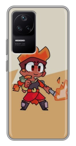 Силиконовый чехол с изображением "Нарисованная Amber" для Xiaomi POCO F4 (5G)