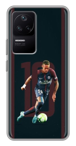 Чехол с печатью "Неймар 10" для Xiaomi POCO F4 (5G)