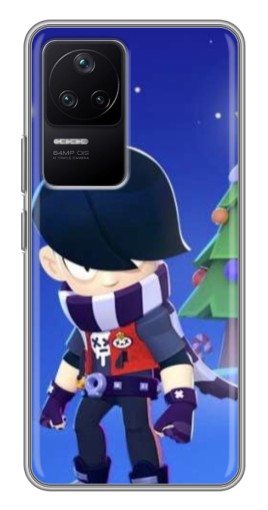 Чехол с картинкой "Новогодний Эдгард" для Xiaomi POCO F4 (5G)
