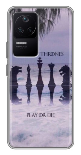 Чехол с принтом "Play or Die" для Xiaomi POCO F4 (5G)