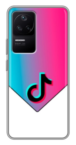 Чехол с картинкой "Tiktok Logo" для Xiaomi POCO F4 (5G)